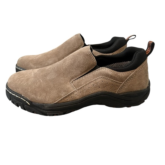 Khombu Liam Brown Suede Water Resistant Slip On Shoes Men’s Size 9.5 - Picture 1 of 6
